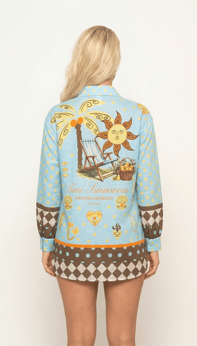 Camisa Manga Larga Campirana, Colección ODISEA - Bari, los mejores trajes de baño y Bikinis. Diseño y tecnología juntos.