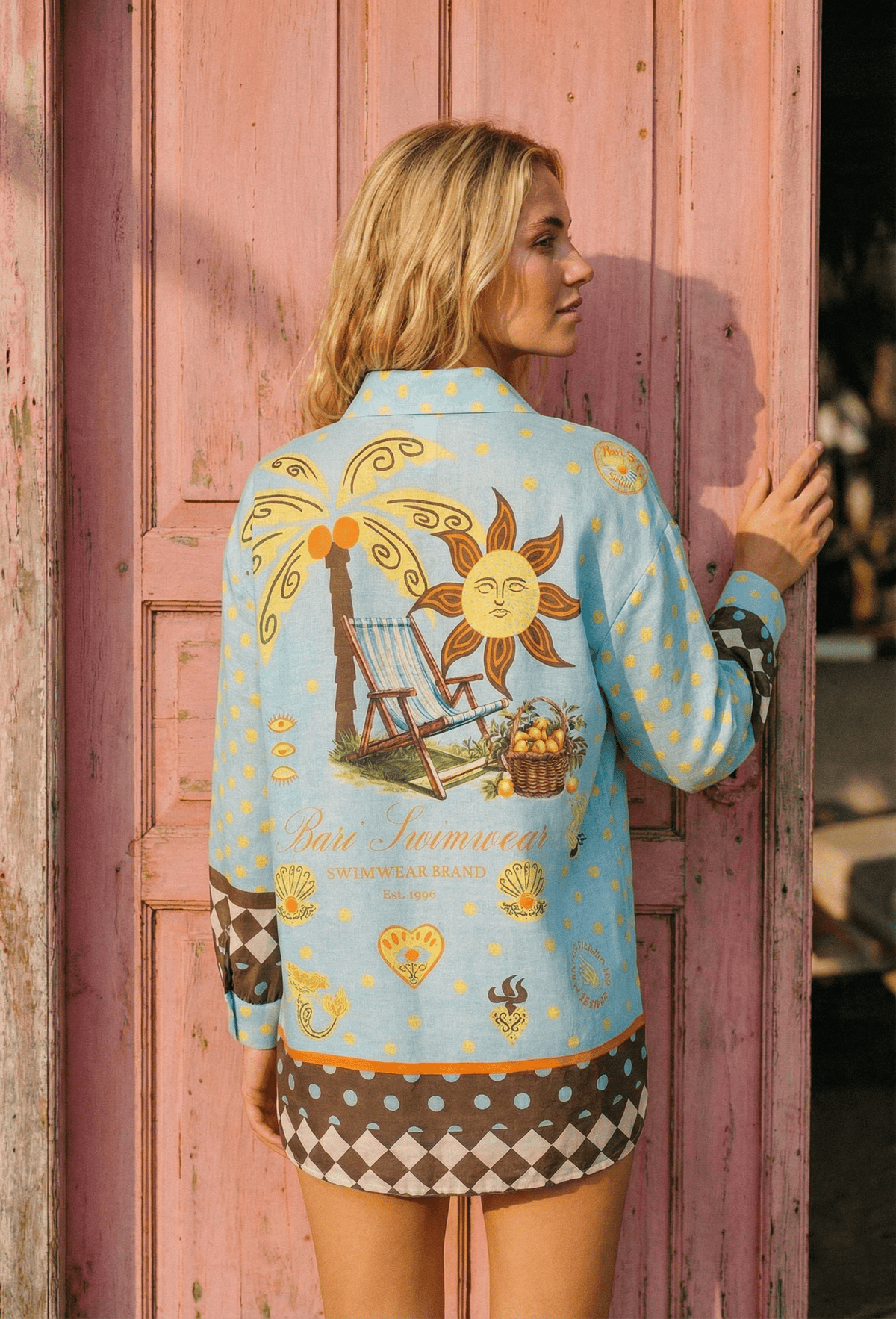 Camisa Manga Larga Campirana, Colección ODISEA - Bari, los mejores trajes de baño y Bikinis. Diseño y tecnología juntos.