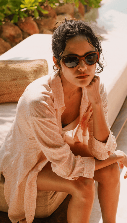Camisa Manga Larga Estampado Jaguares, Colección Pacifico de Bari Swimwear - Bari, los mejores trajes de baño y Bikinis. Diseño y tecnología juntos.
