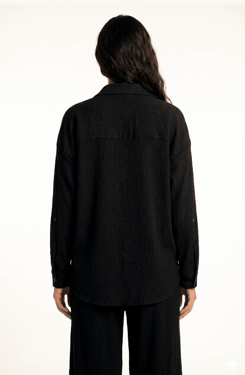 Camisa Manga Larga Negra, QD30200NGO Colección ODISEA - Bari, los mejores trajes de baño y Bikinis. Diseño y tecnología juntos.