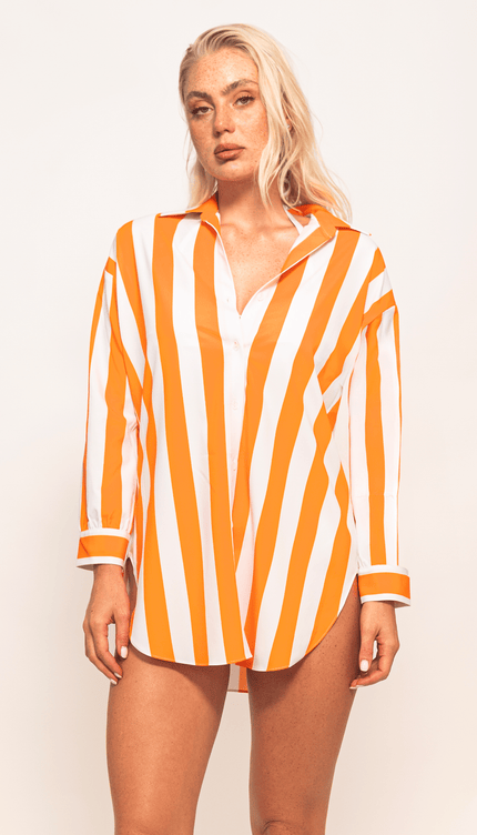 Camisa Manga Larga Rayas, Colección ODISEA - Bari, los mejores trajes de baño y Bikinis. Diseño y tecnología juntos.