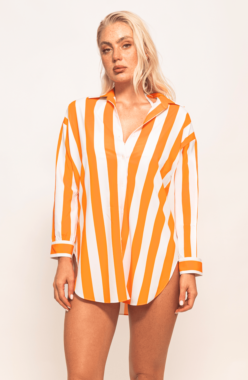 Camisa Manga Larga Rayas, Colección ODISEA - Bari, los mejores trajes de baño y Bikinis. Diseño y tecnología juntos.