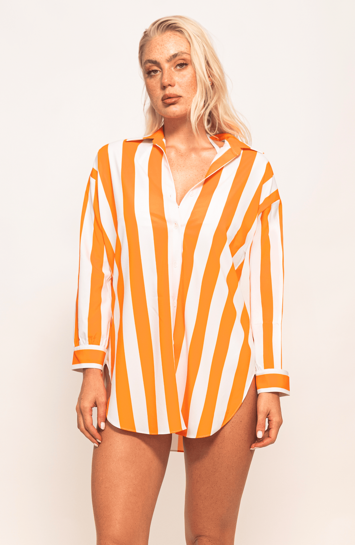 Camisa Manga Larga Rayas, Colección ODISEA - Bari, los mejores trajes de baño y Bikinis. Diseño y tecnología juntos.