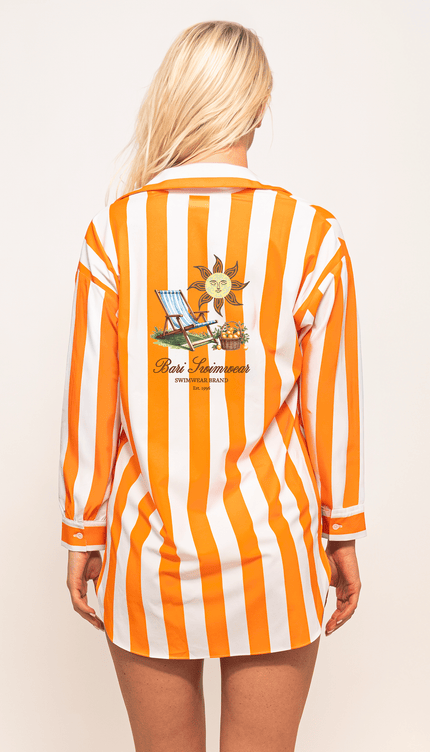 Camisa Manga Larga Rayas, Colección ODISEA - Bari, los mejores trajes de baño y Bikinis. Diseño y tecnología juntos.