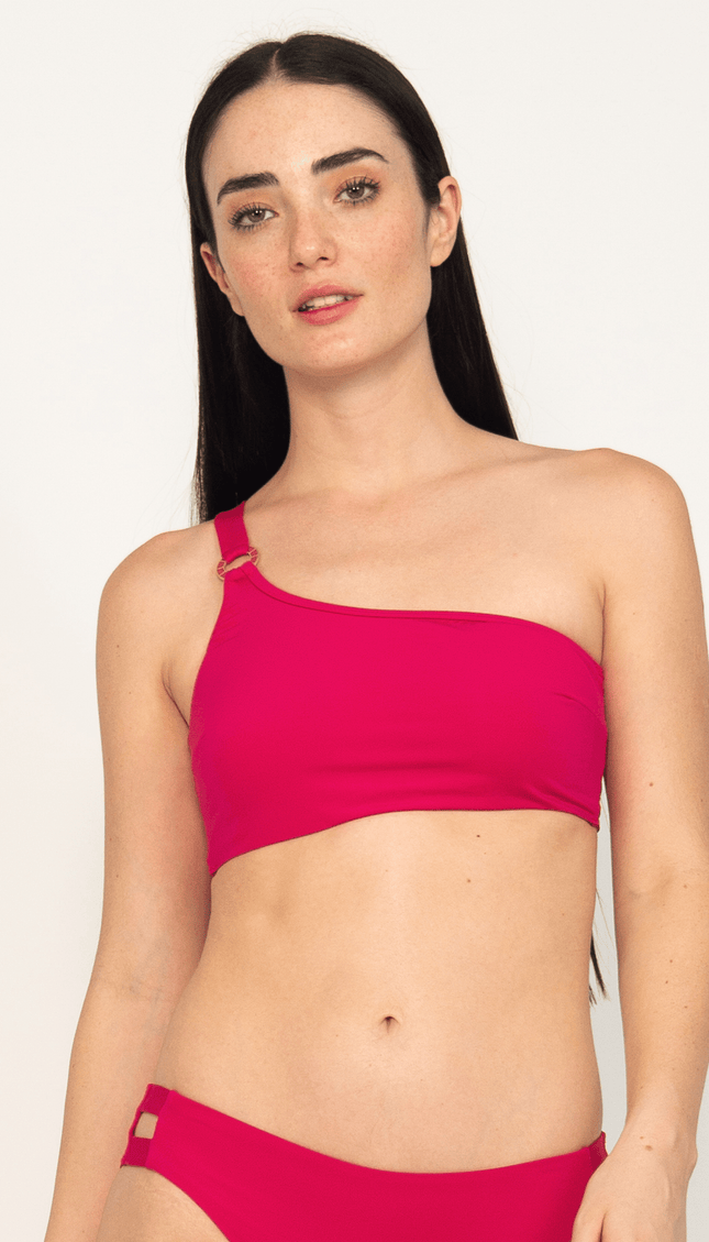 Cereza Un Hombro Selva, Top bikini - Bari, los mejores trajes de baño y Bikinis. Diseño y tecnología juntos.