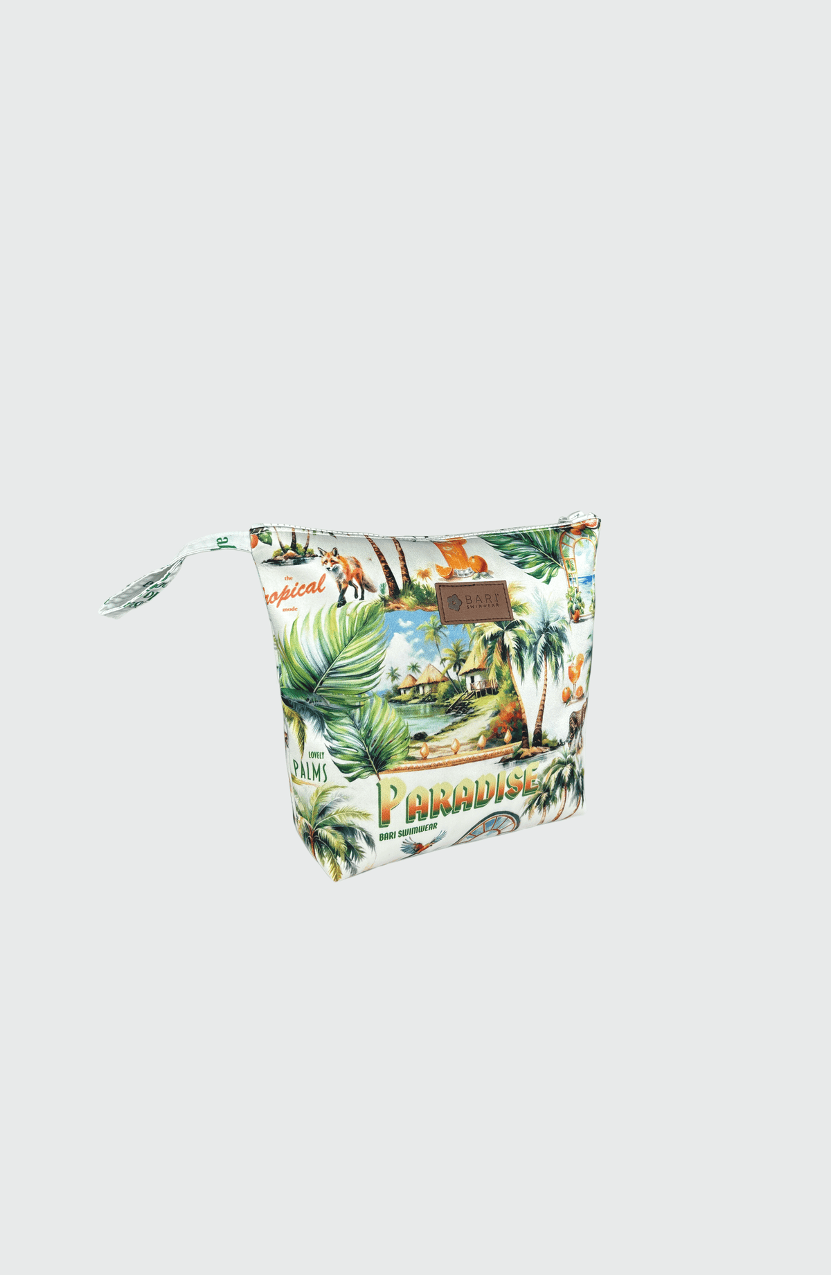 Cosmetiquera Tropical Mode, Colección Pacífico - Bari, los mejores trajes de baño y Bikinis. Diseño y tecnología juntos.