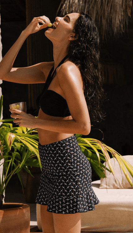 Falda con Panty Cocoa, Colección Pacífico - Bari, los mejores trajes de baño y Bikinis. Diseño y tecnología juntos.
