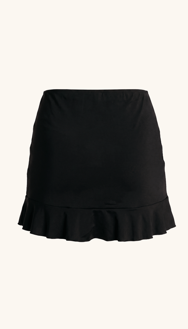 Falda con Panty Negra, Colección Alquimia - Bari, los mejores trajes de baño y Bikinis. Diseño y tecnología juntos.