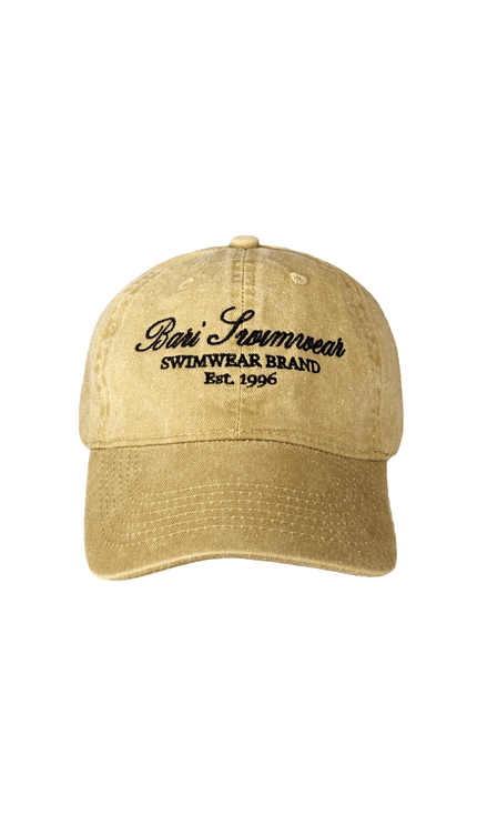 Gorra Beige bordada Arena, Colección Limoncello - Bari, los mejores trajes de baño y Bikinis. Diseño y tecnología juntos.