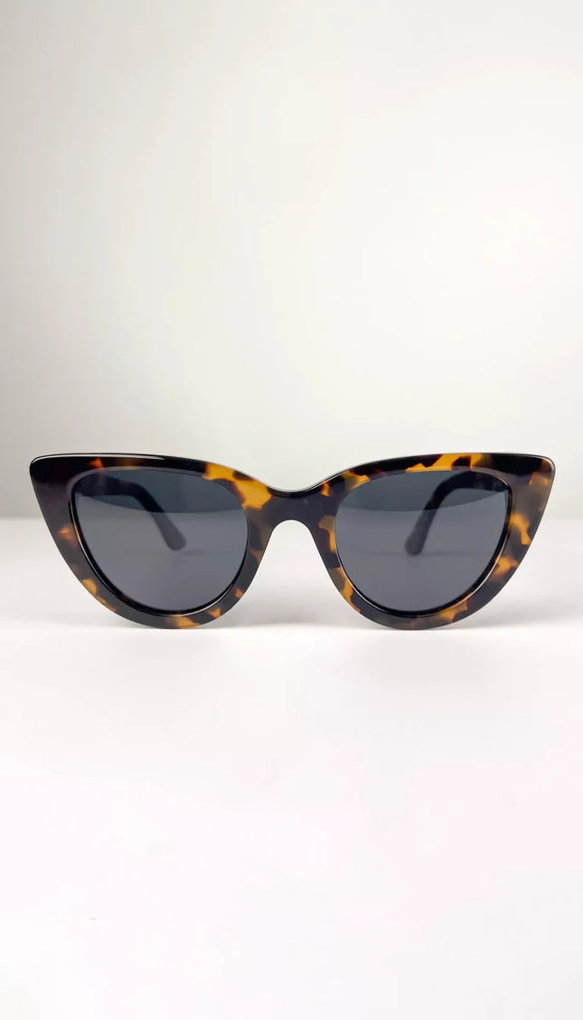 Polarized Cat Eye Style Printed Sunglasses