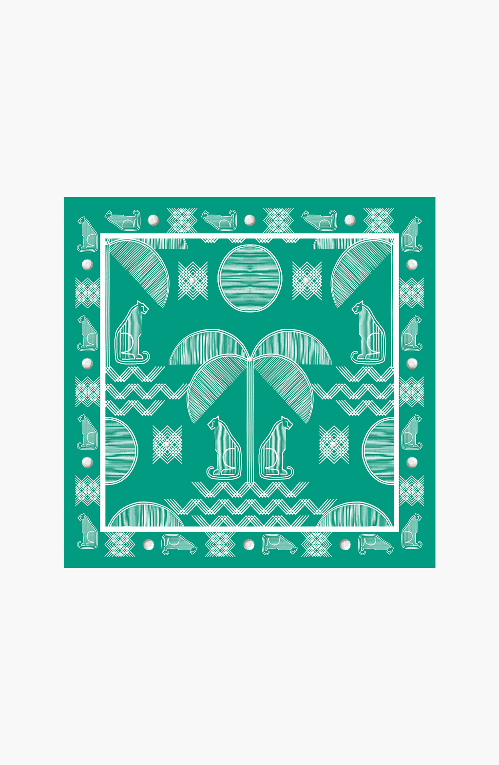 Mascada Estampada Fresca Menta , Colección Limoncello - Bari, los mejores trajes de baño y Bikinis. Diseño y tecnología juntos.