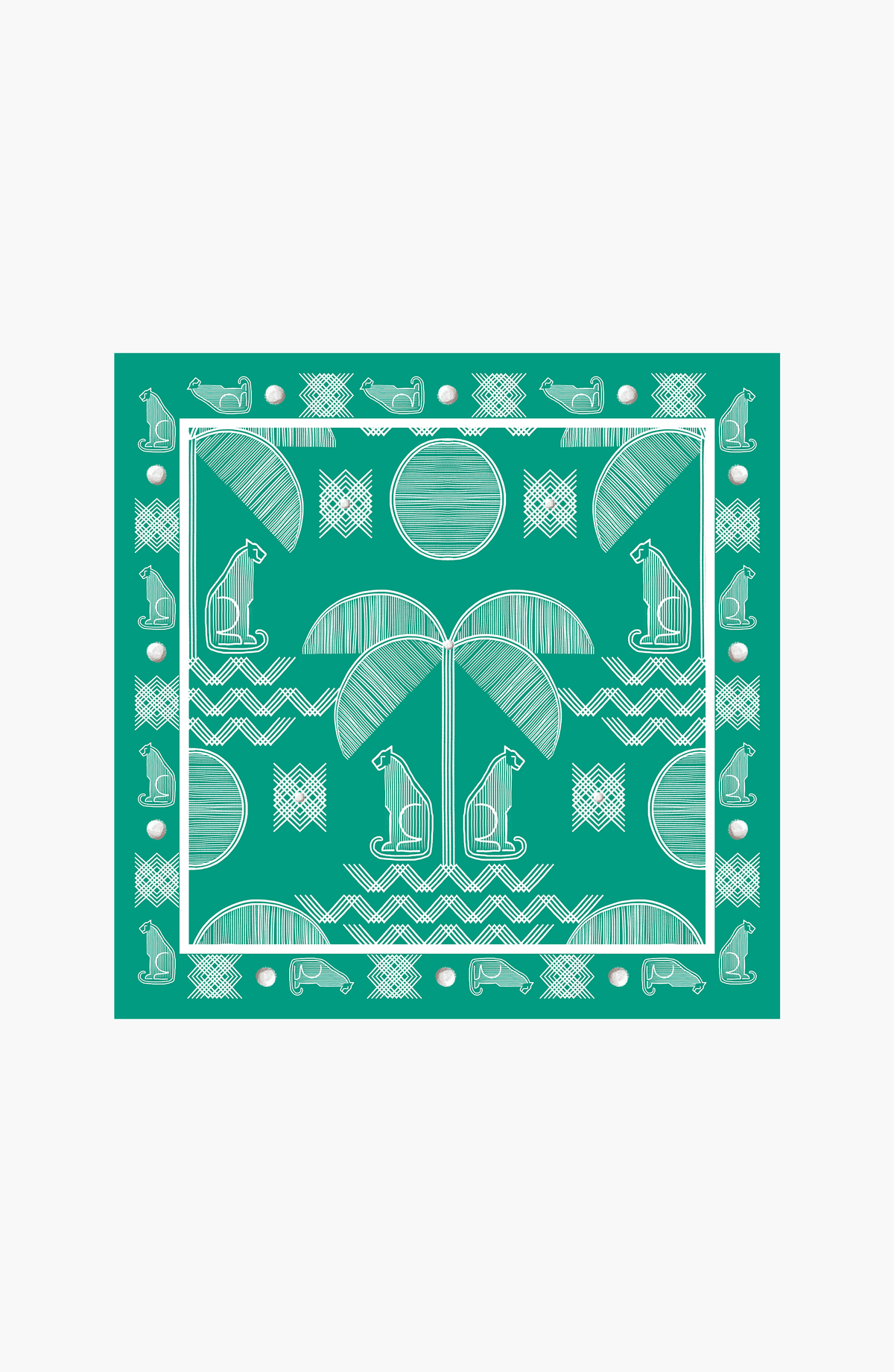 Mascada Estampada Fresca Menta , Colección Limoncello - Bari, los mejores trajes de baño y Bikinis. Diseño y tecnología juntos.