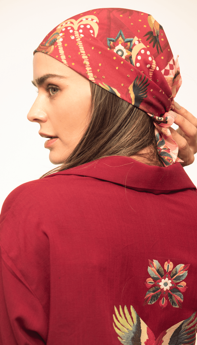 Mascada Estampada Spiriti Colorati , Colección Limoncello - Bari, los mejores trajes de baño y Bikinis. Diseño y tecnología juntos.