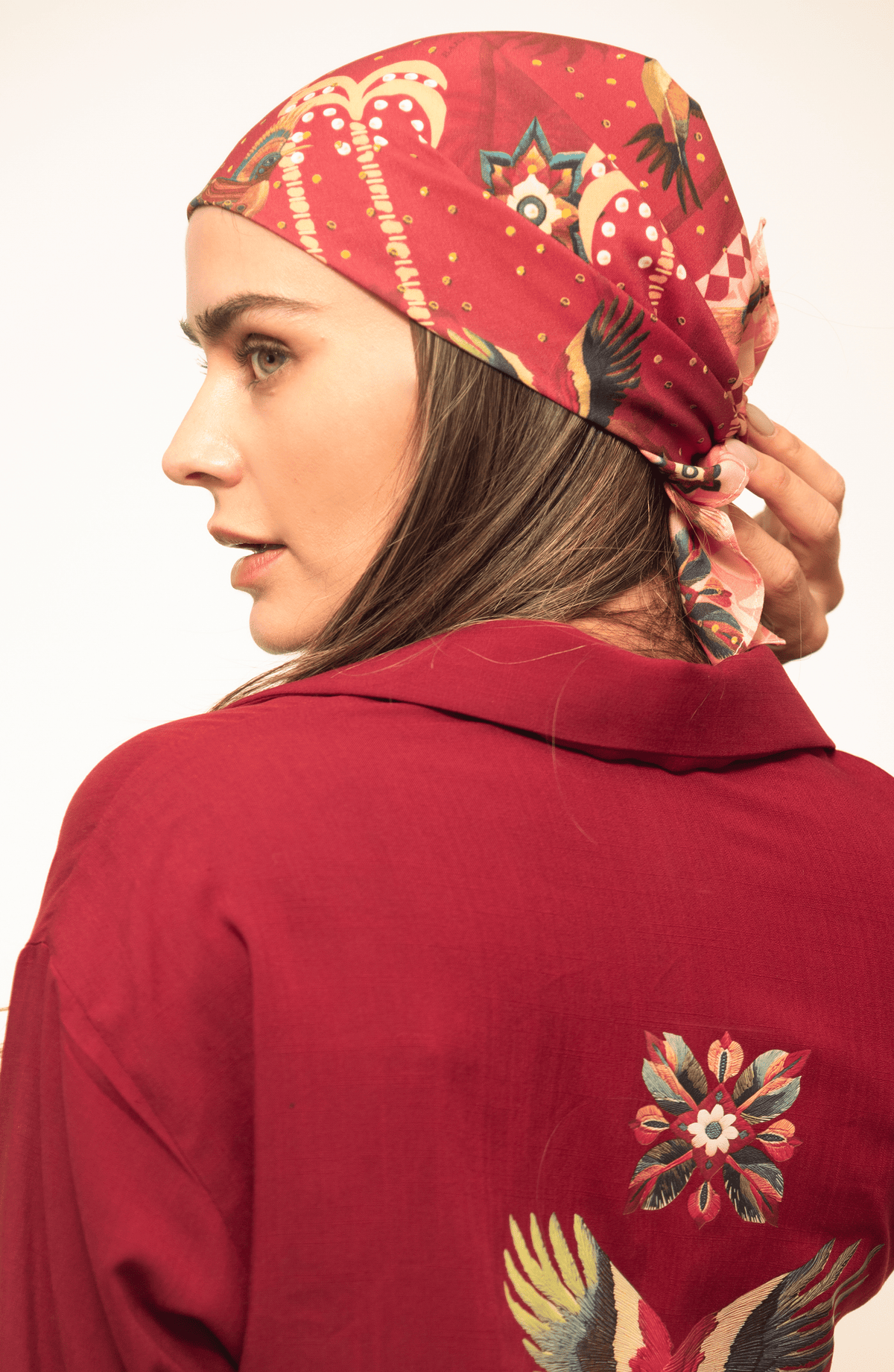 Mascada Estampada Spiriti Colorati , Colección Limoncello - Bari, los mejores trajes de baño y Bikinis. Diseño y tecnología juntos.