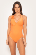 Naranja Essentials Danzante, Traje de Baño Completo Flor - Bari, los mejores trajes de baño y Bikinis. Diseño y tecnología juntos.