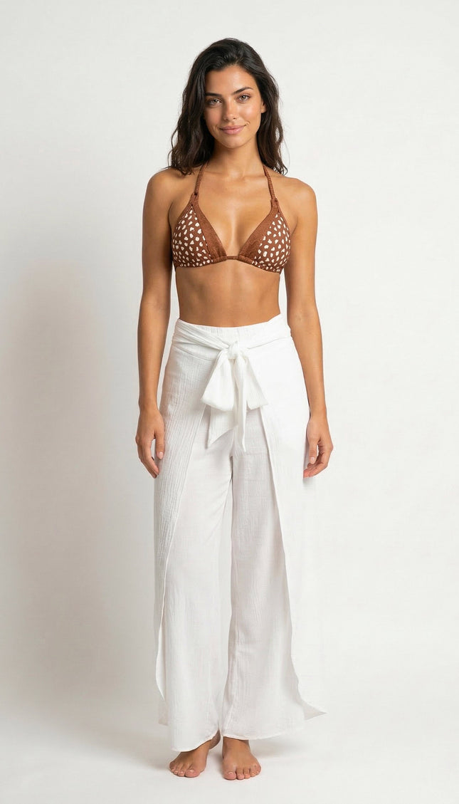 Pantalón Blanco, Colección ODISEA - Bari, los mejores trajes de baño y Bikinis. Diseño y tecnología juntos.