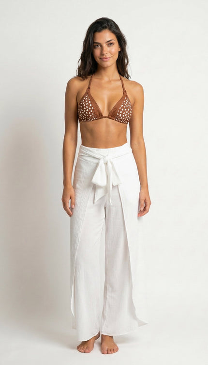 Pantalón Blanco, Colección ODISEA - Bari, los mejores trajes de baño y Bikinis. Diseño y tecnología juntos.