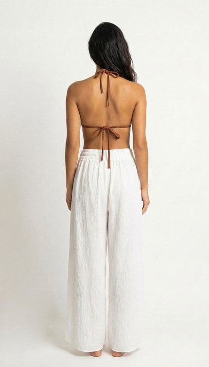 Pantalón Blanco, Colección ODISEA - Bari, los mejores trajes de baño y Bikinis. Diseño y tecnología juntos.
