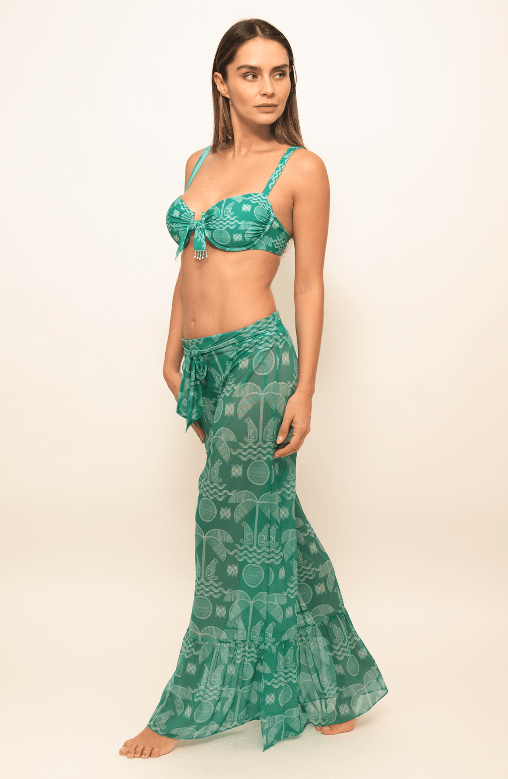 Pantalón Fresca Menta, Colección Limoncello - Bari, los mejores trajes de baño y Bikinis. Diseño y tecnología juntos.