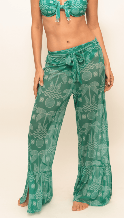 Pantalón Fresca Menta, Colección Limoncello - Bari, los mejores trajes de baño y Bikinis. Diseño y tecnología juntos.