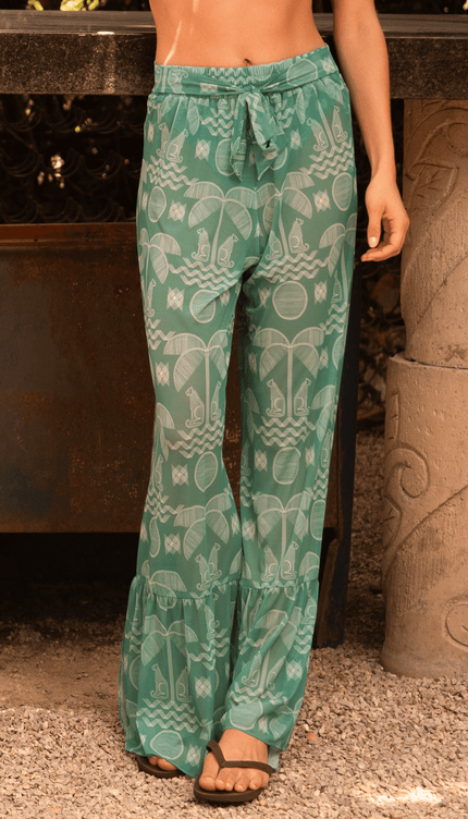 Pantalón Fresca Menta, Colección Limoncello - Bari, los mejores trajes de baño y Bikinis. Diseño y tecnología juntos.