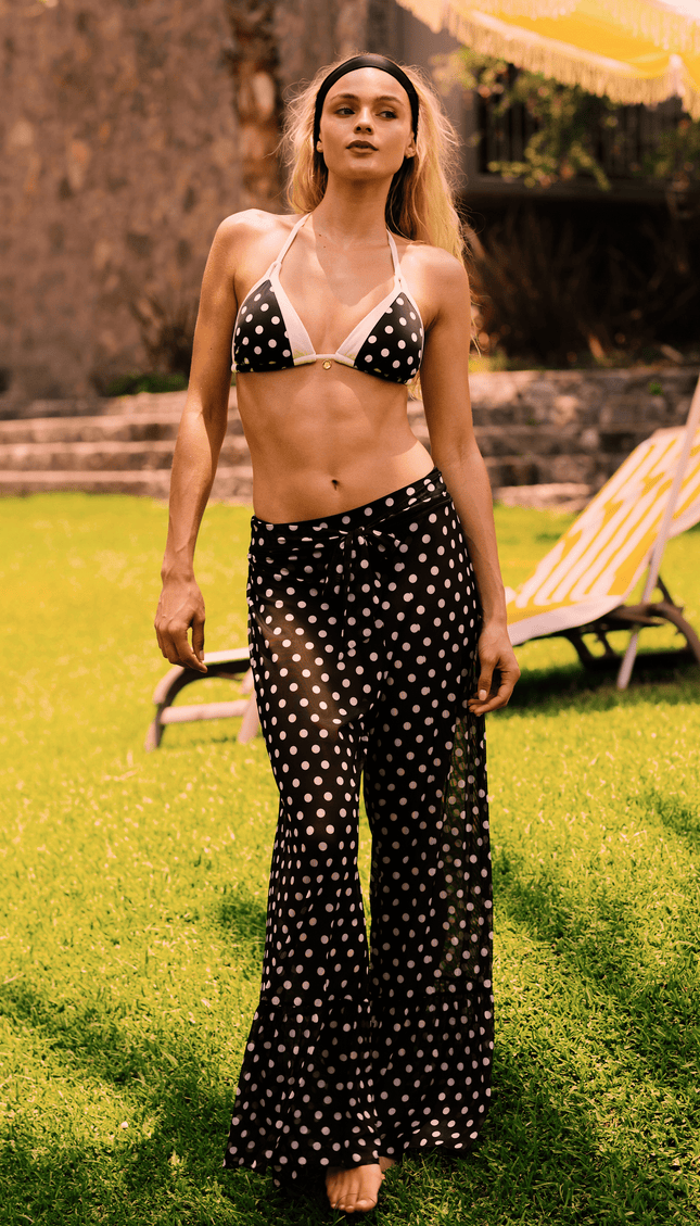 Pantalón Lunares, Colección Limoncello - Bari, los mejores trajes de baño y Bikinis. Diseño y tecnología juntos.