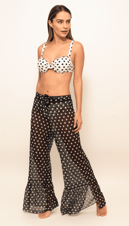 Pantalón Lunares, Colección Limoncello - Bari, los mejores trajes de baño y Bikinis. Diseño y tecnología juntos.