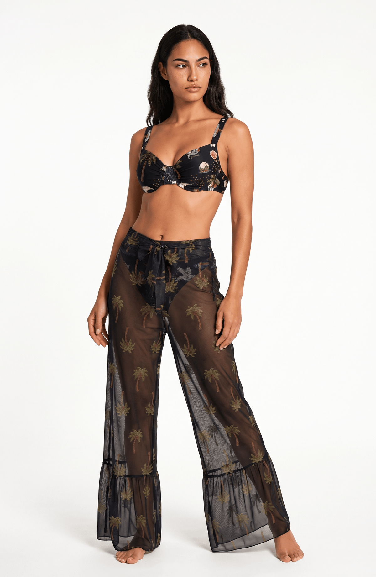 Pantalón Mesh Estampado, Colección Alquimia - Bari, los mejores trajes de baño y Bikinis. Diseño y tecnología juntos.
