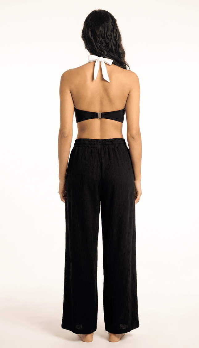 Pantalón Negro, Colección ODISEA - Bari, los mejores trajes de baño y Bikinis. Diseño y tecnología juntos.