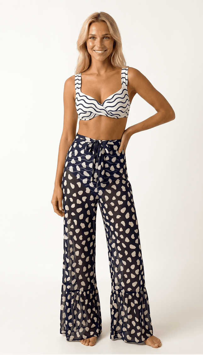 Pantalón Olas Safari, Colección ODISEA - Bari, los mejores trajes de baño y Bikinis. Diseño y tecnología juntos.