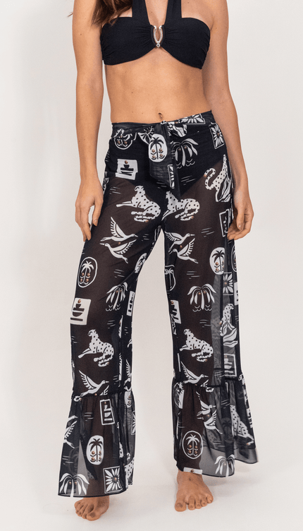 Pantalón Tropical Midnight , Colección Pacífico - Bari, los mejores trajes de baño y Bikinis. Diseño y tecnología juntos.