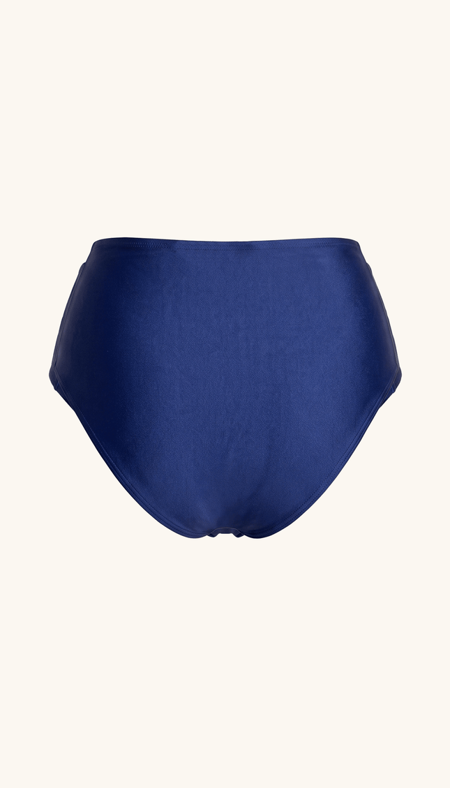 Panty Alta de Bikini Azul, Colección Alquimia - Bari, los mejores trajes de baño y Bikinis. Diseño y tecnología juntos.
