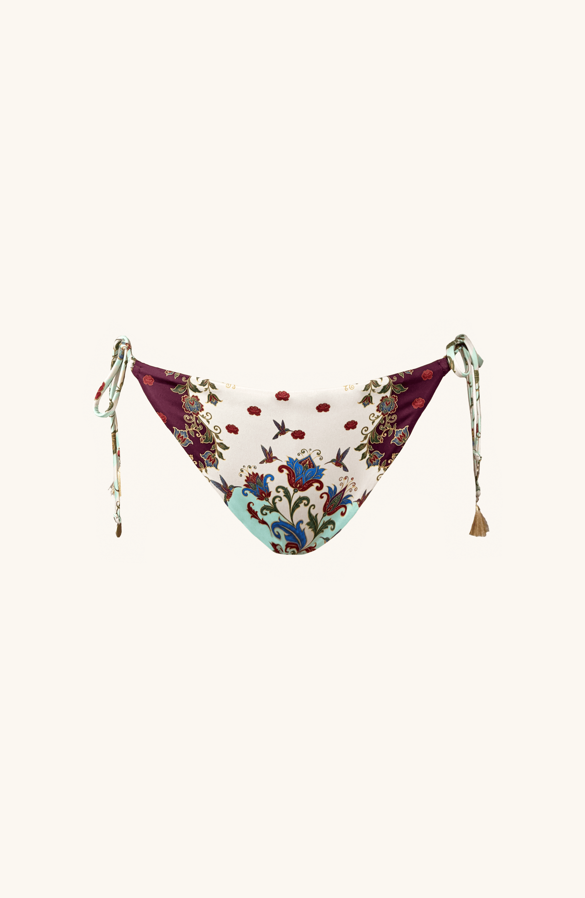 Panty Amarre Paisley Floral , Colección ODISEA - Bari, los mejores trajes de baño y Bikinis. Diseño y tecnología juntos.