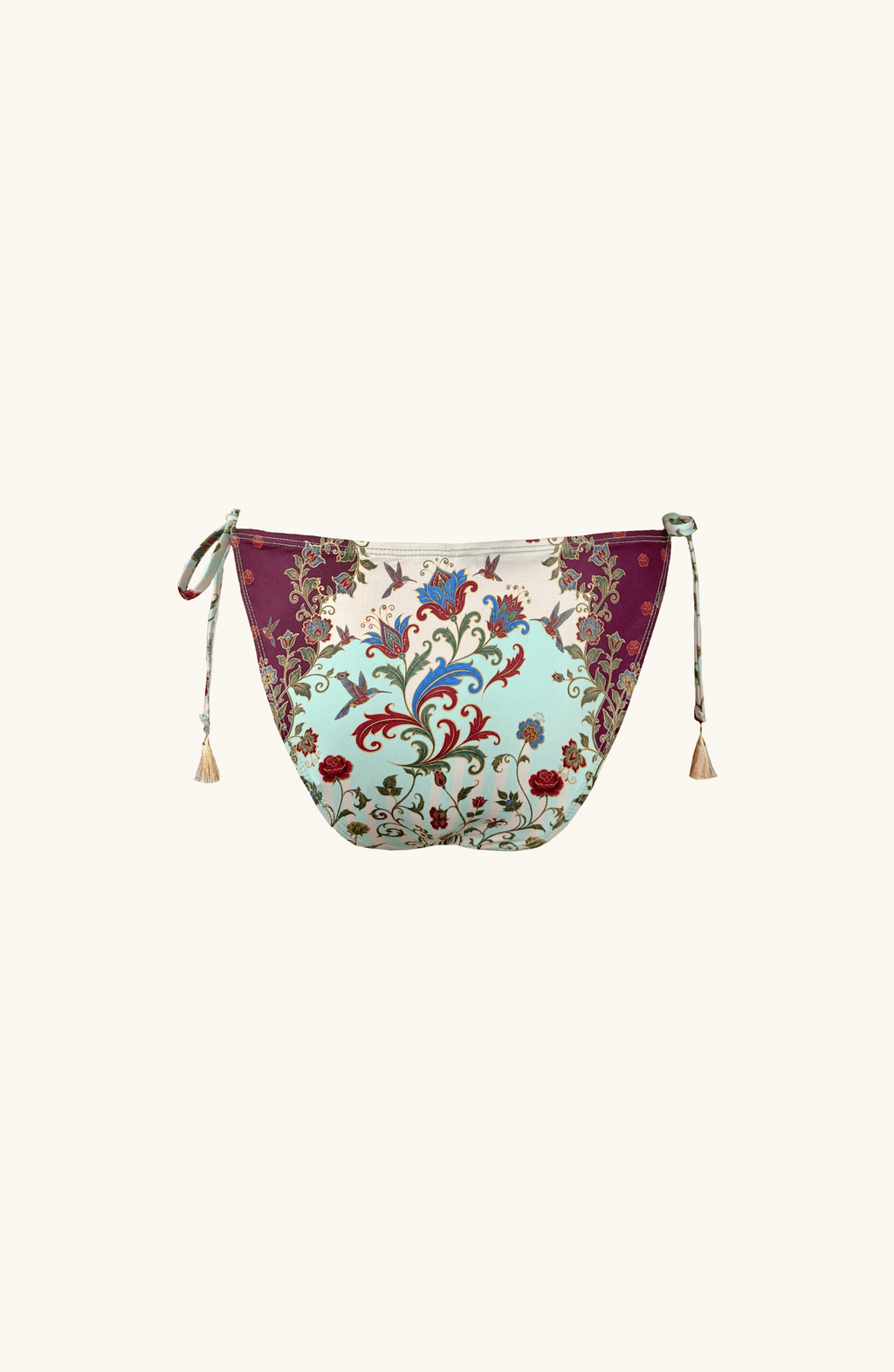 Panty Amarre Paisley Floral , Colección ODISEA - Bari, los mejores trajes de baño y Bikinis. Diseño y tecnología juntos.