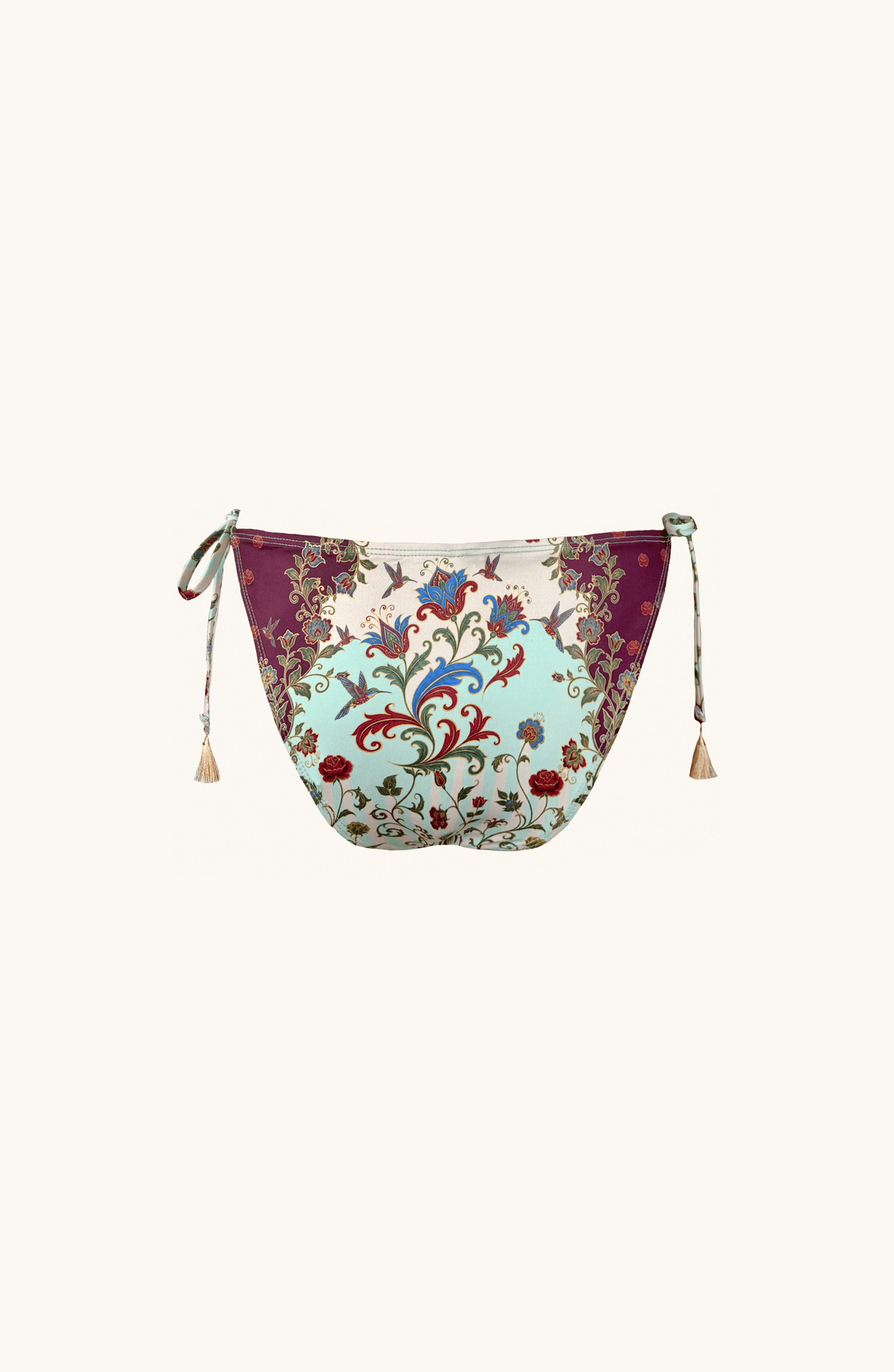 Panty Amarre Paisley Floral , Colección ODISEA - Bari, los mejores trajes de baño y Bikinis. Diseño y tecnología juntos.