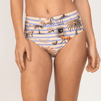 Panty de Bikini Alta Mystic Journey, Colección Pacífico - Bari, los mejores trajes de baño y Bikinis. Diseño y tecnología juntos.