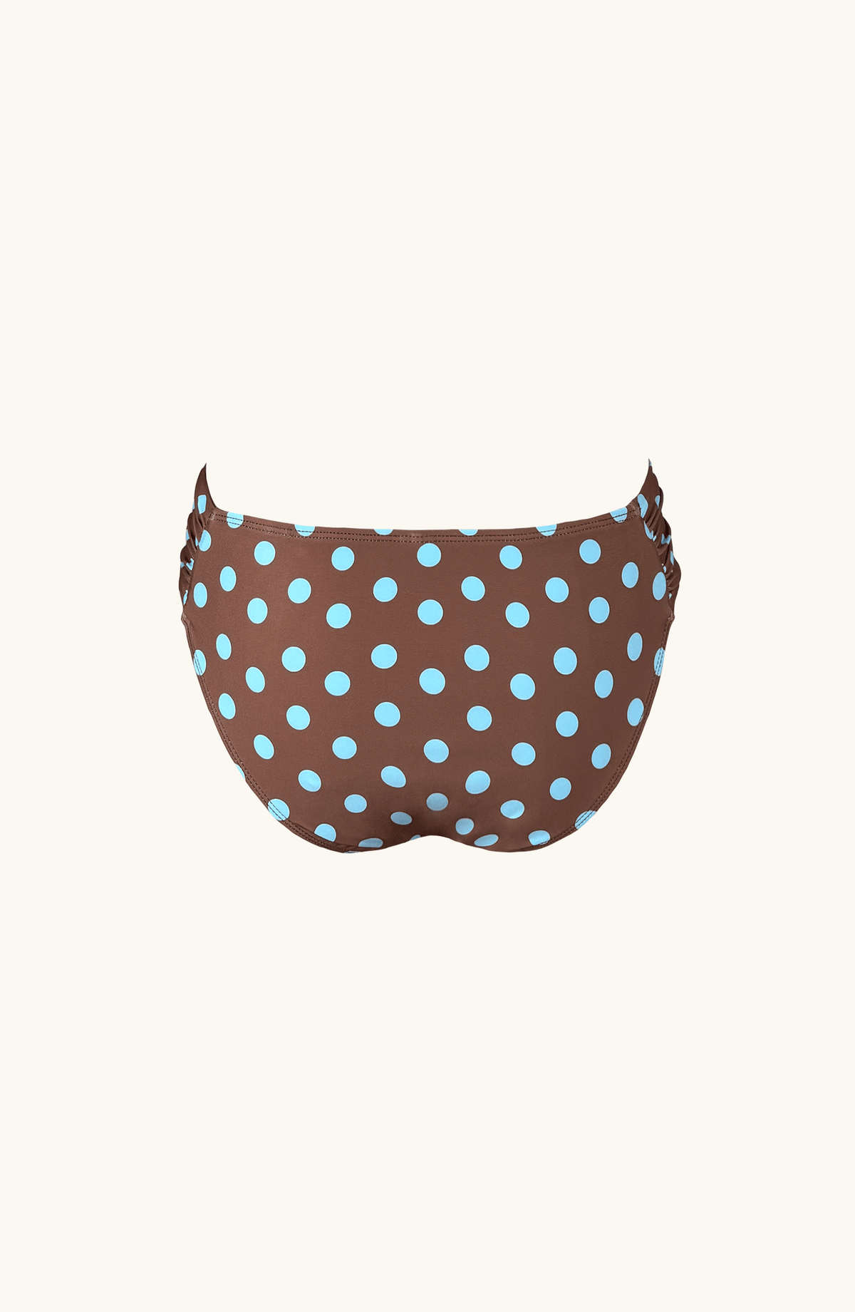 Panty de Bikini Café con Lunares, Colección ODISEA - Bari, los mejores trajes de baño y Bikinis. Diseño y tecnología juntos.