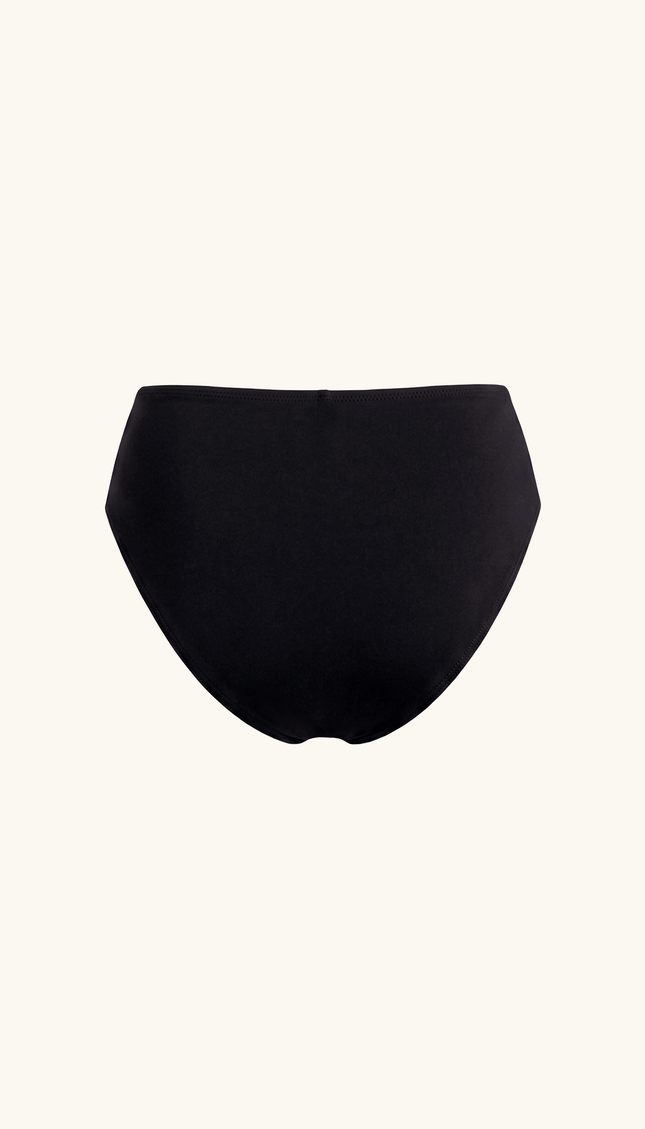 Panty de Bikini Negro con Blanco, Colección ODISEA - Bari, los mejores trajes de baño y Bikinis. Diseño y tecnología juntos.