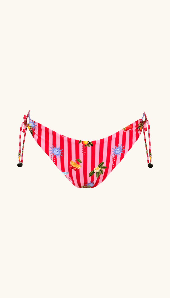 Panty de Bikini Rayas, Colección Alma Frutal - Bari, los mejores trajes de baño y Bikinis. Diseño y tecnología juntos.