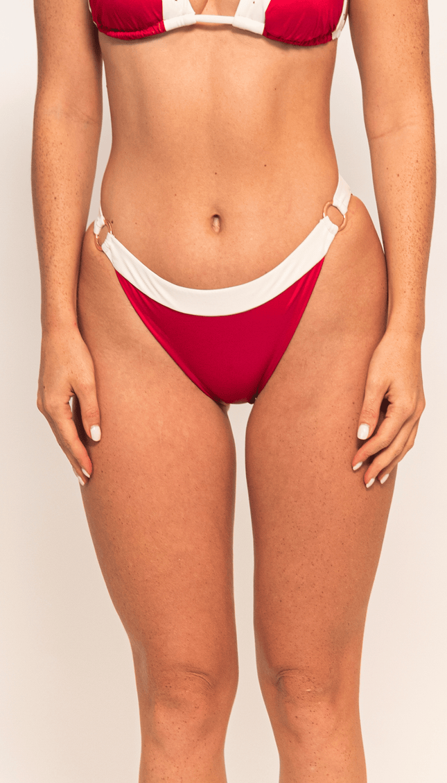 Panty de Bikini Rojo, Colección ODISEA - Bari, los mejores trajes de baño y Bikinis. Diseño y tecnología juntos.