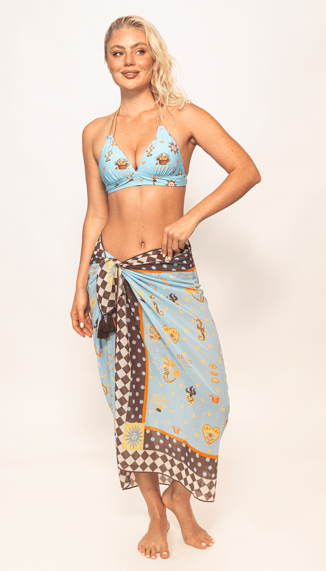 Pareo Campirana , Colección ODISEA - Bari, los mejores trajes de baño y Bikinis. Diseño y tecnología juntos.