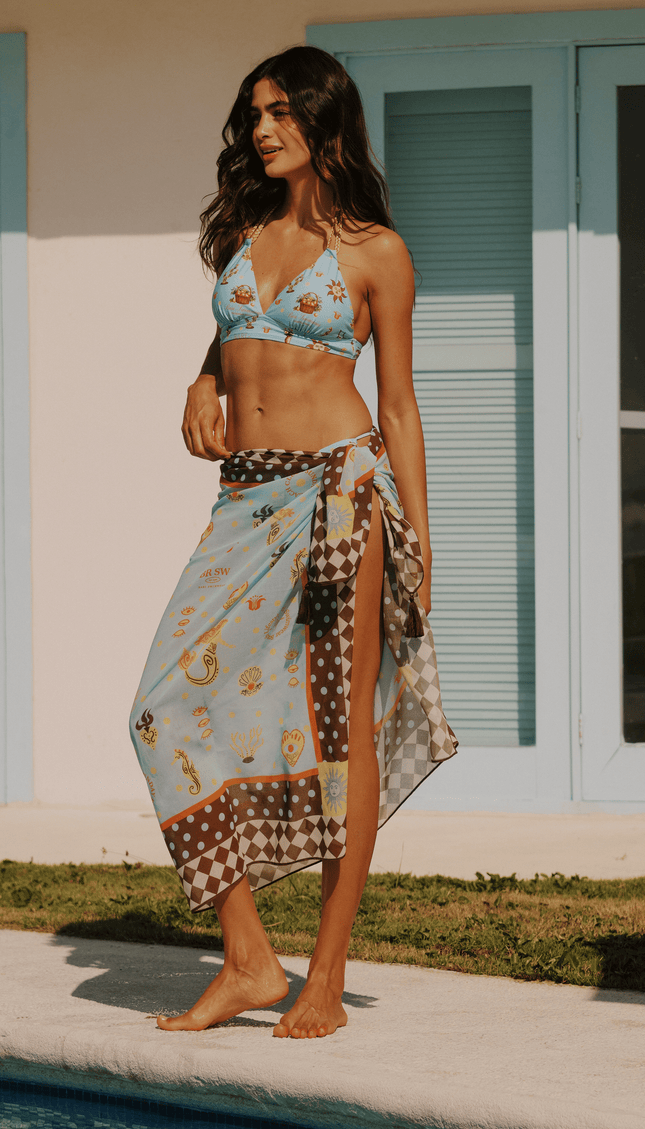 Pareo Campirana , Colección ODISEA - Bari, los mejores trajes de baño y Bikinis. Diseño y tecnología juntos.