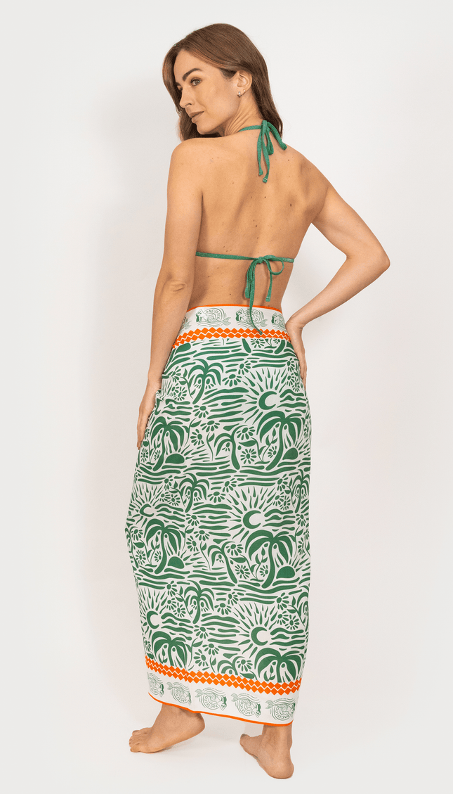 Pareo Envolvente Tropical Mode, Colección Pacífico - Bari, los mejores trajes de baño y Bikinis. Diseño y tecnología juntos.