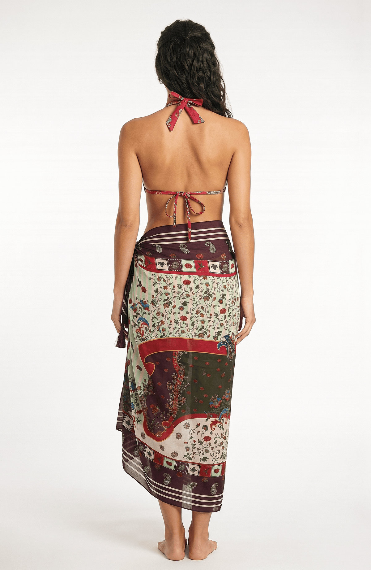 Pareo Estampado Paisley, Colección ODISEA - Bari, los mejores trajes de baño y Bikinis. Diseño y tecnología juntos.