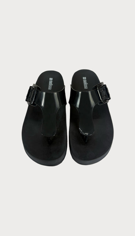 Sandalias Melissa Negras Pata de Gallo - Bari, los mejores trajes de baño y Bikinis. Diseño y tecnología juntos.