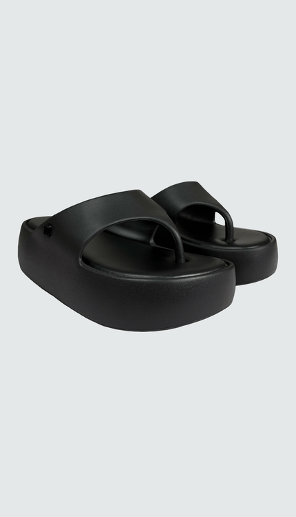 Sandalias Melissa Negras Pata de Gallo con Plataforma - Bari, los mejores trajes de baño y Bikinis. Diseño y tecnología juntos.
