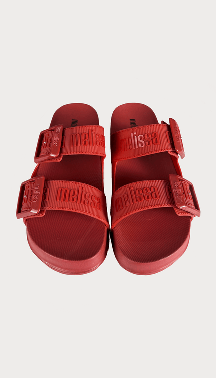 Sandalias Melissa Rojas - Bari, los mejores trajes de baño y Bikinis. Diseño y tecnología juntos.