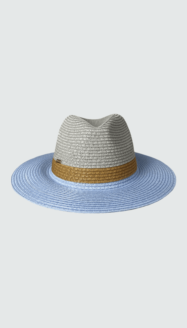 Sombrero Azul Ala Corta - Bari, los mejores trajes de baño y Bikinis. Diseño y tecnología juntos.