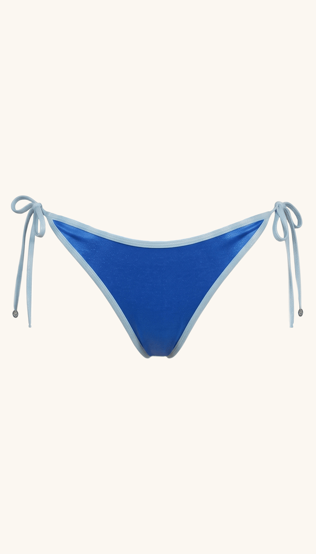 Tanga de Bikini Azul , Colección Alquimia - Bari, los mejores trajes de baño y Bikinis. Diseño y tecnología juntos.