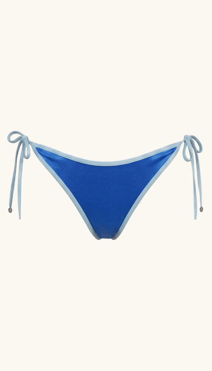 Tanga de Bikini Azul , Colección Alquimia - Bari, los mejores trajes de baño y Bikinis. Diseño y tecnología juntos.